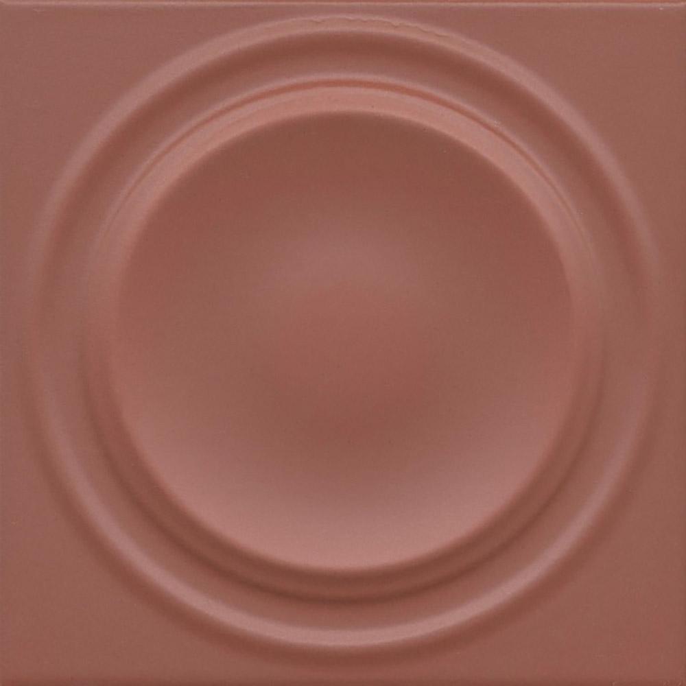 Декор Аква Альта 2 красный матовый структура 20x20