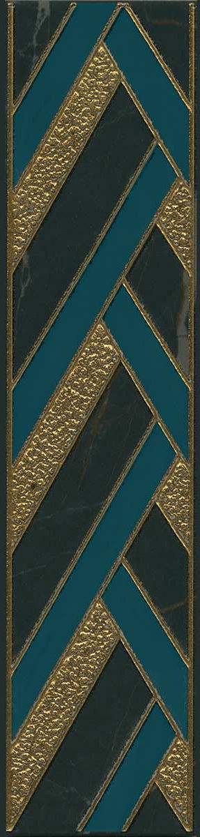 Бордюр Алькала чёрный |7x30