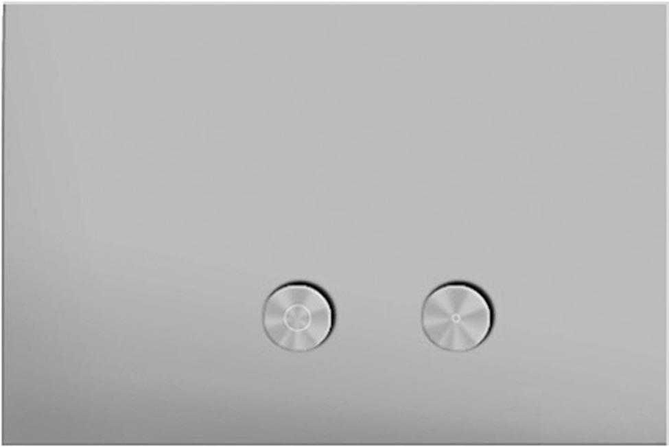 Кнопка двойного смыва, для инсталляции д/унитаза сочетается с GEBERIT SIGMA8, SIGMA12, (цв. блестящая натуральная сталь), Nostromo ZZ