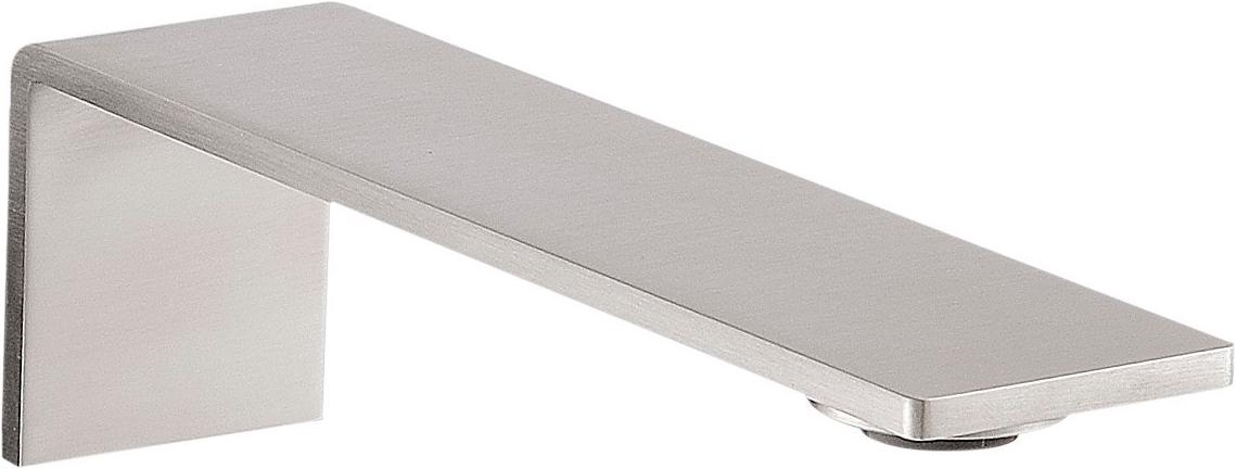 Излив для раковины настенный 196мм, (цв. тертая сталь), 5mm ZZ