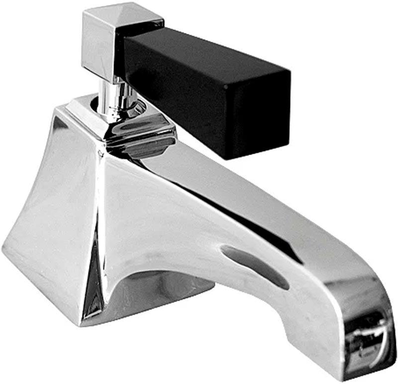 Смеситель для биде, на 1 отв., с д/к, (цв.хром, чёрный хрусталь), Vip Time ZZ