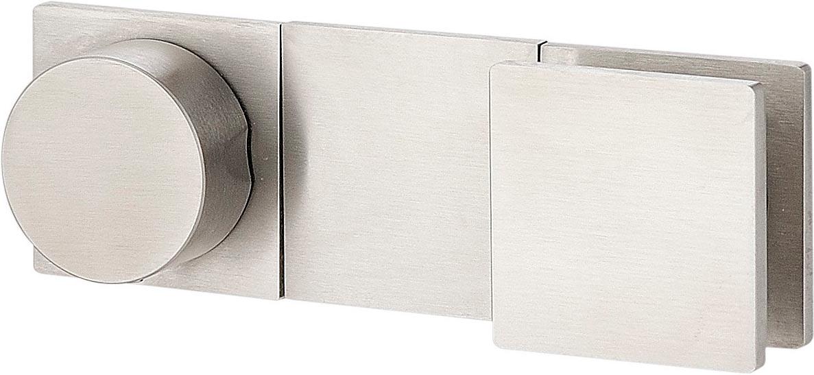 Смеситель для ванны/душа, с переключателем, БЕЗ излива, встраиваемый в стену 1 ручк., гориз., (цв. тертая сталь), 5mm ZZ