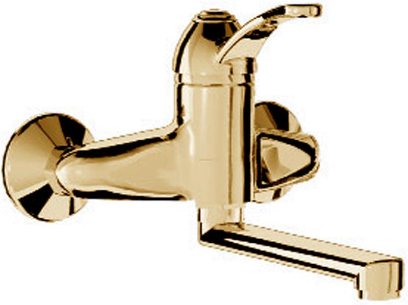 Смеситель для кухни, настенный (цв. золото) Miss ZZ