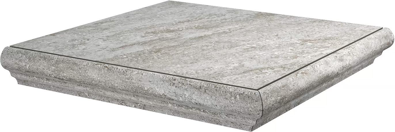 Ступень угловая Терраса серый левая ZZ |30x30