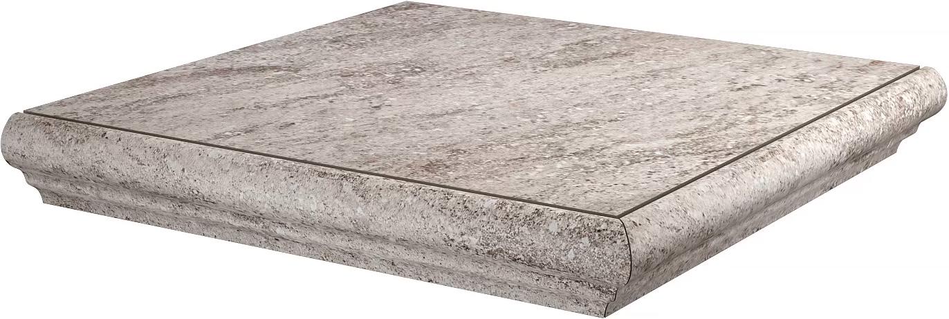 Ступень угловая Терраса коричневый левая ZZ |30x30