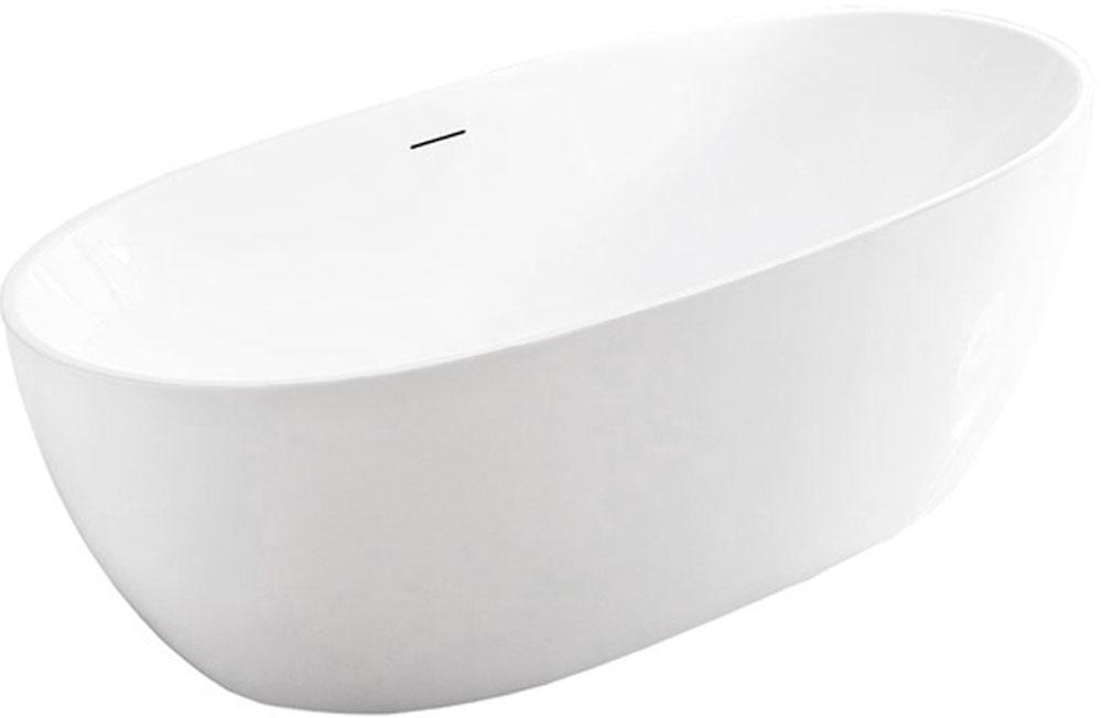 Ванна 1600х780хh580мм, отдельностоящая, интегрир.слив перелив, д/к в цвет ванны в компл., (акрил цв.белый), Vincea ZZ