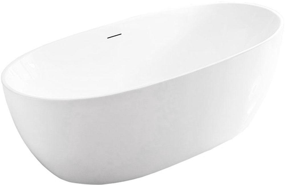 Ванна 1700х800хh580мм, отдельностоящая, интегрир.слив перелив, д/к в цвет ванны в компл.,(акрил цв.белый мат.), Vincea ZZ