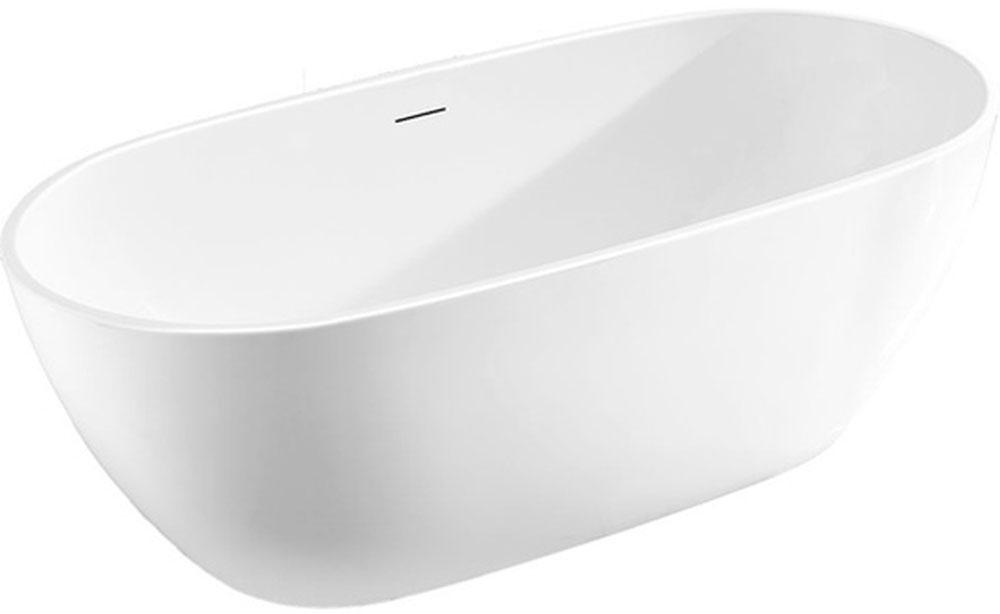 Ванна 1700х815хh580мм, отдельностоящая, интегрир.слив перелив, д/к цв.хром в компл.,(акрил цв.белый), Vincea ZZ