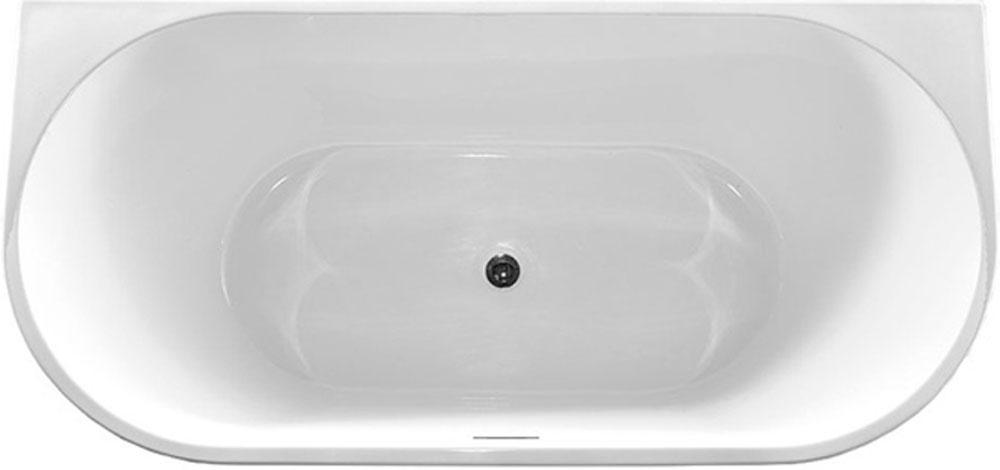 Ванна 1700х800хh580мм, пристенная, интегрир.слив перелив, д/к цв.хром в компл.,(акрил цв.белый), Vincea ZZ