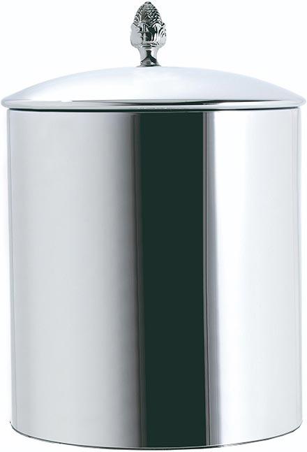 Ведро для мусора с крышкой, d22хh29см, 10л, (цв.хром), TW ZZ