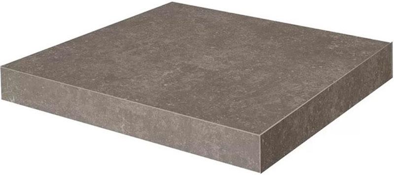 Ступень угловая клееная Касабланка HP коричневый матовый обрезной 33x33x0,9