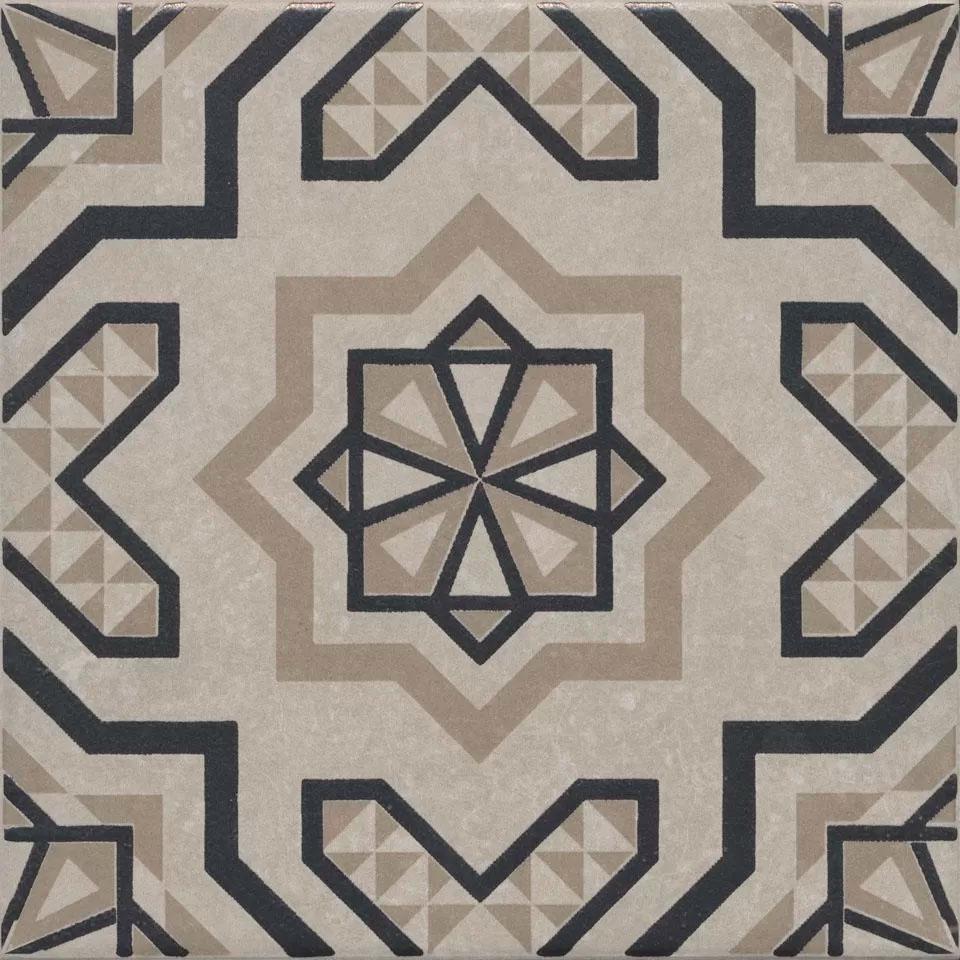 Декор Касабланка серый светлый матовый 20x20x0,8