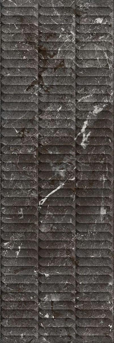 Тубкаль чёрный глянцевый структура обрезной 30x89,5x1,05