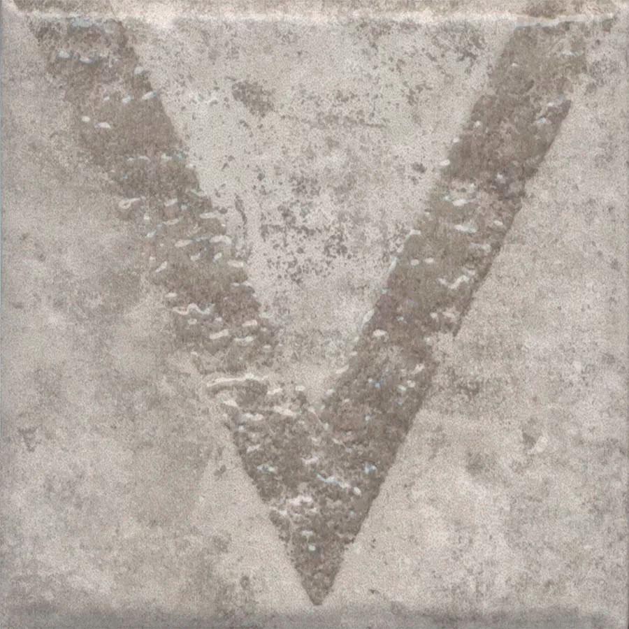 Декор Спартель 1 серый матовый 9,8x9,8x0,7