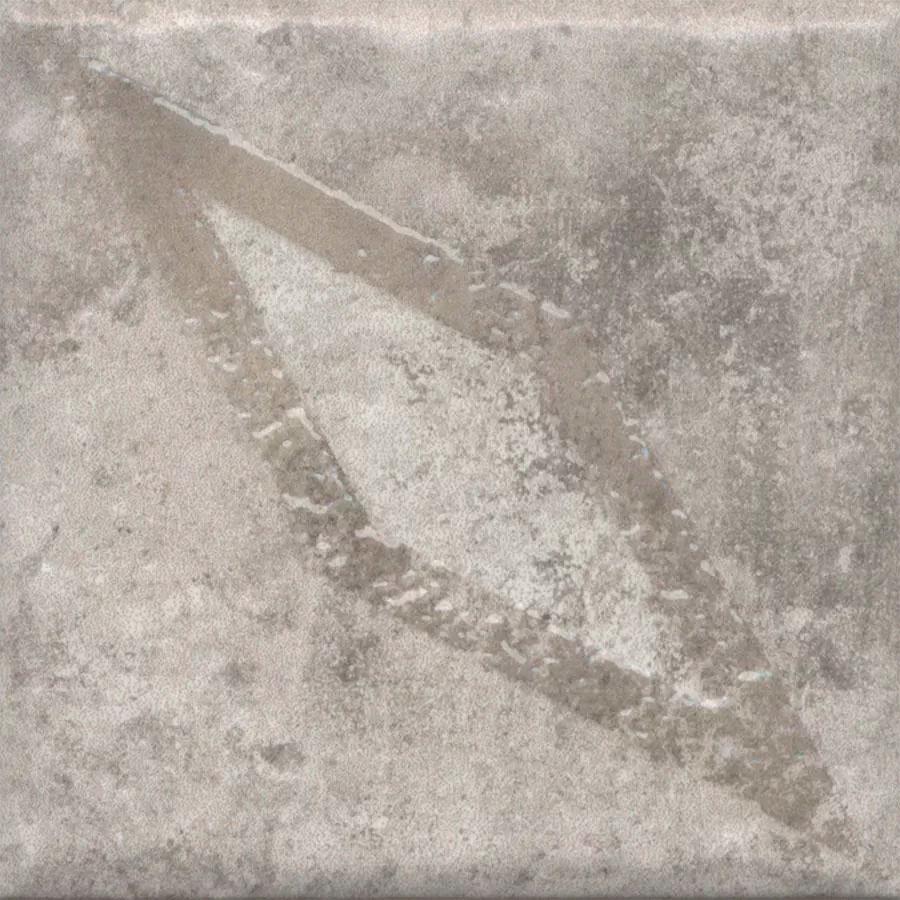 Декор Спартель 2 серый матовый 9,8x9,8x0,7