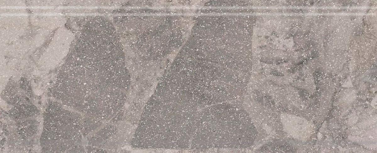 Бордюр Рабат Стоун серый матовый обрезной 30x12x1,3