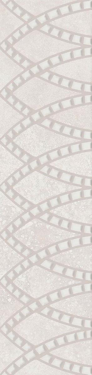 Бордюр Литос серый светлый матовый обрезной 30x7,2x0,9