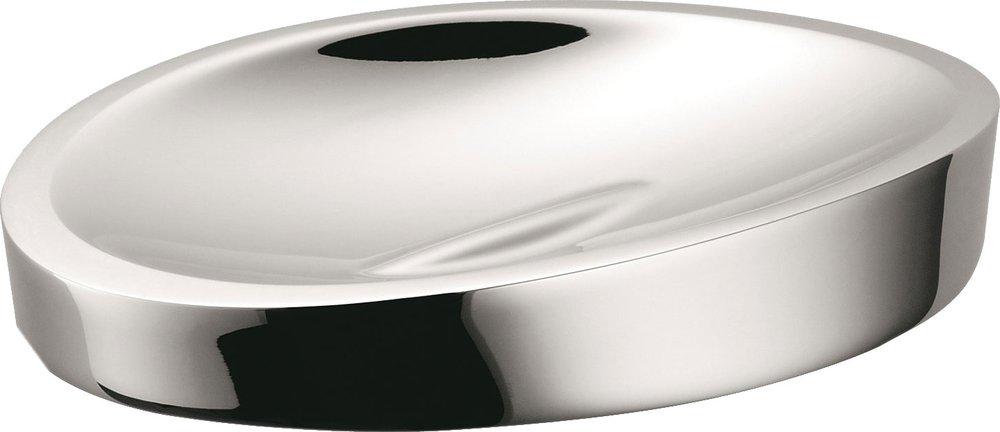 Мыльница настольная металл., (цв.хром), Plus ZZ