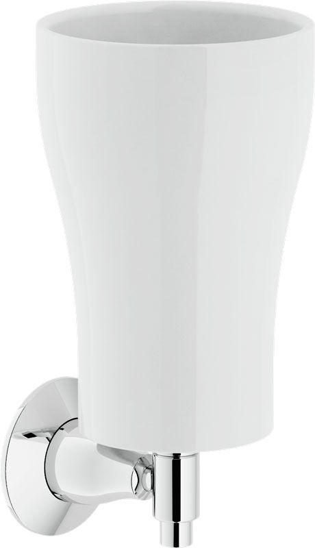 Стакан настенный, (керамика / хром), Sofi ZZ