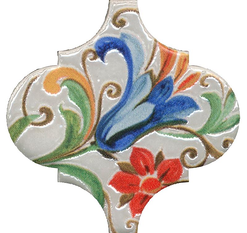 Декор Арабески Тоскана 5 глянцевый 6.5x6.5