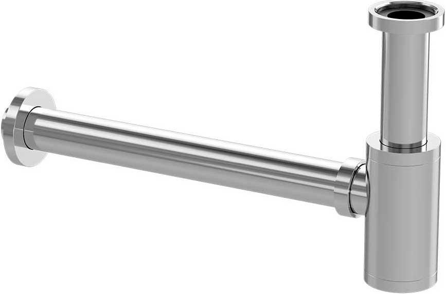 Сифон для раковины дизайн.кругл., 1 1/4, (цв.хром), Vincea ZZ