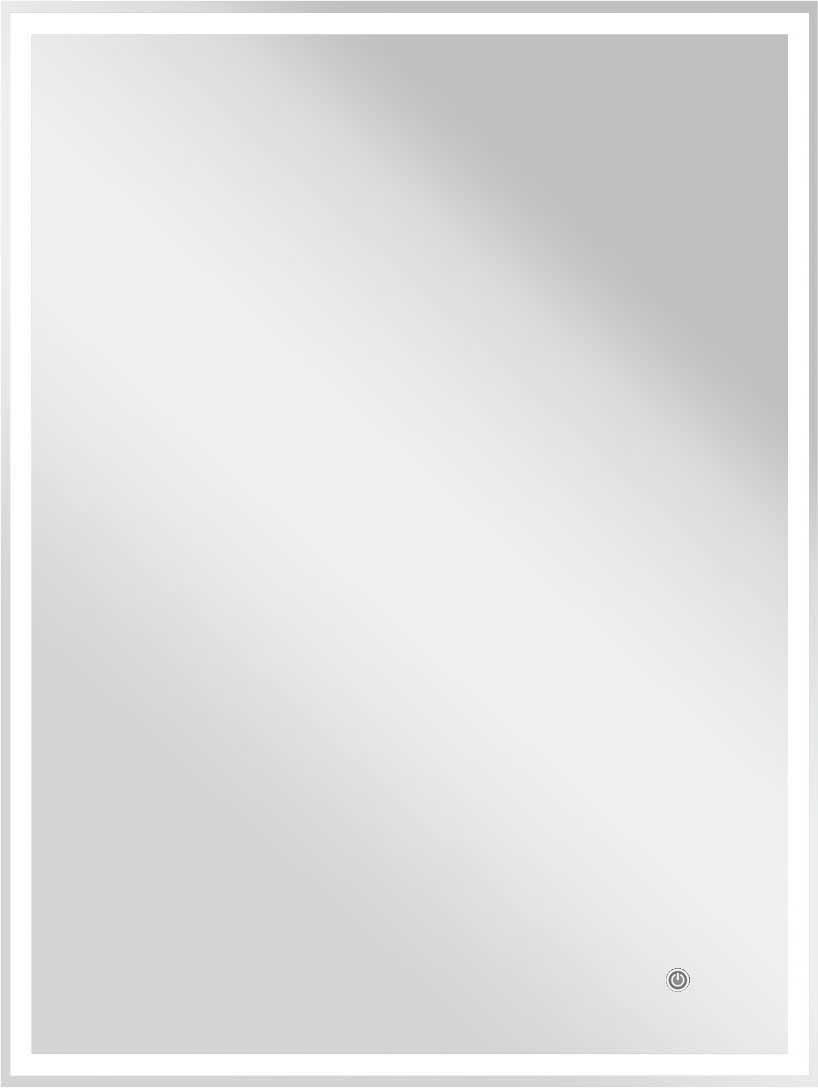 Зеркало 600x800х30мм, с встроенным по периметру светильником, сенсорным выключателем и диммером, Vincea ZZ