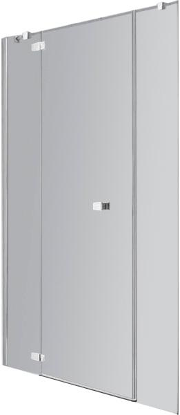 Дверь в нишу, распаш. с 2-мя неподв.сегм,дверь 655мм,петли слева,(НЕСТАНД. РАЗМЕР 1500хh1950мм,ст.6мм прозр,фурн 05 полир.ал,ручка от S-LITE) СOMBI ZZ