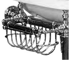 Полочка (решетка) для консоли (цв. хром) Boston ZZ