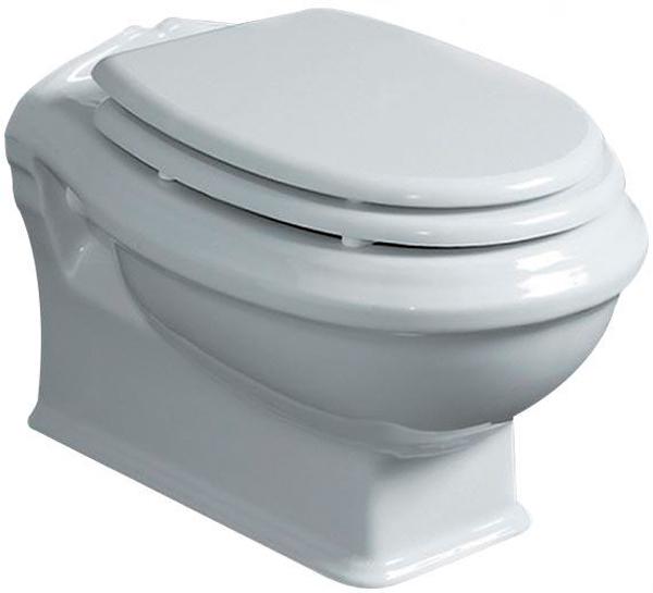 Унитаз подвесной 37,5х51cм, безободковый, БЕЗ сиденья, Arcade