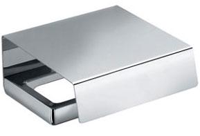 Держатель для туал. бумаги, с крышкой 13,8х13,9хh6,6см (цв. хром) Lulu KL