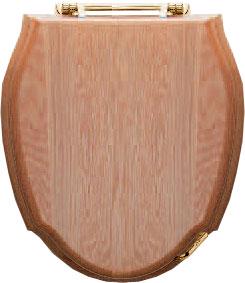 Сиденье для унитаза, массив дуба, светлый, петли (латунь) Westminster ZZ