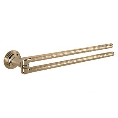 Полотенцедержатель двойной повортный 41,3см (металл цв.бронза), Hermitage ZZ