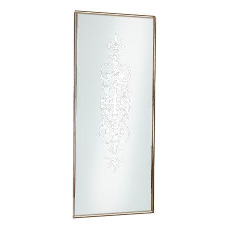 Стенка боковая 800хh187,5см, прав/лев, устан. с дверью, (стекло матовое с прозр. декором, профиль цв.бронза, 1 декор. элем. KDT03BRX) Dolce Vita ZZ