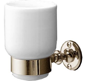 Стакан керамический с кронштейном (латунь), First class ZZ