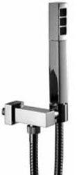 Душ комплект (лейка, шланг, кронштейн совмещённый с шланговым подсоединением G 1\2), (цв. хром) Quadra / X-Change 3М XX