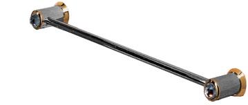 Полотенцедержатель 31/36см., (цв. хром/золото), Okay Swarovski XX