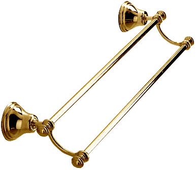 Полотенцедержатель 54 см двойной (золото), Old italy ZZ