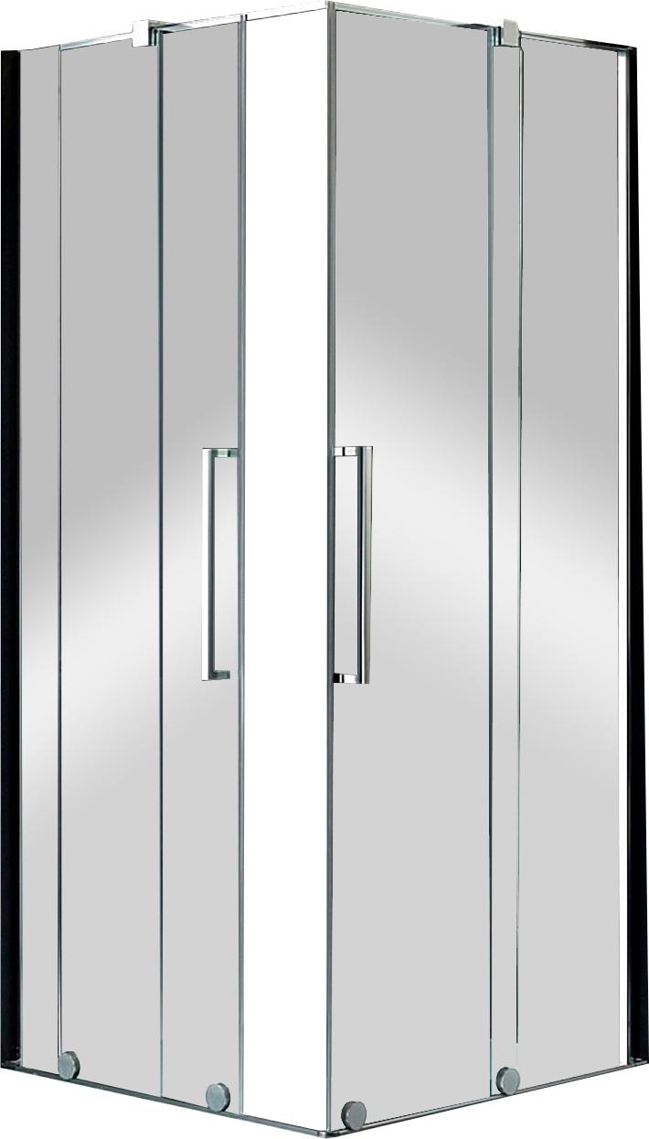 Дверь сдвижная с неподв.сегментом 90хh195см, L (левая), (1/2 душ.каб.!!!, стекло 8/6мм, GL прозр., фурн. 05 bril, хром) S-Lite ZZ