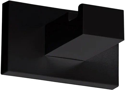 Крючок одинарный, цвет черный матовый, Look ZZ