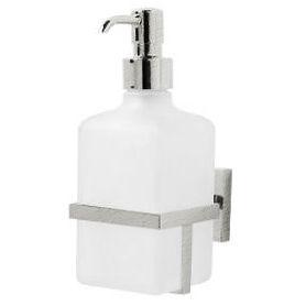 Дозатор настенный (цв. brush nikel/стекло матовое) 9800 XX