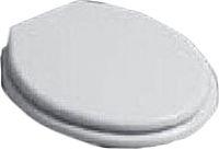 Сиденье для напольного унитаза, с микролифтом, (полиэстр цв. белый, крепления цв. бронза), Londra ZZ