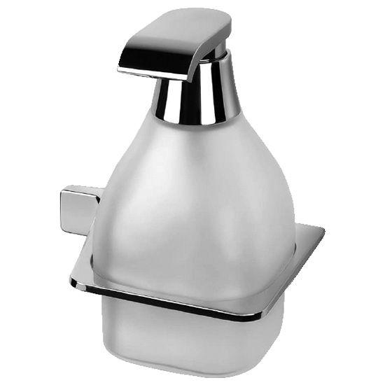 Дозатор настенный "Правый" крепл. слева, (цв. хром, стекло матов.), Alize KL