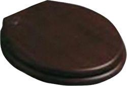 Сиденье для напольного унитаза (дерево цв. орех, крепления цв. бронза), Londra ZZ