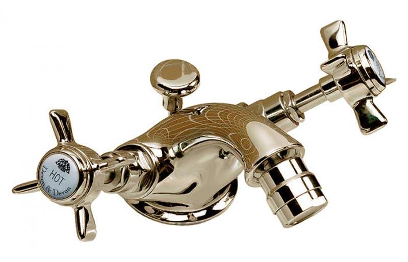 Смеситель на биде с д/к, (цв.латунь), Coventry KL