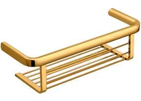 Полочка решетка для душа 30х10,7хh8,8см (цв. золото) Lulu ZZ