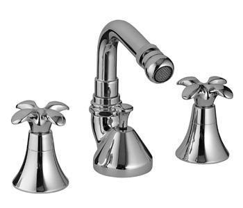 Смеситель для биде на 3 отв. с д/к хром Palma ZZ