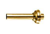 Трубка с декор.накладкой для соединения пристенного унитаза с встр.бачком, 297хd32мм, (цв. золото), 3M KL