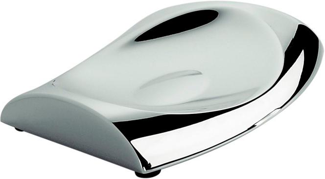 Мыльница настольная, металл., (цв.хром), Land