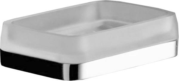 Мыльница настенная стекл. (стекло мат., держатель цв.хром) Time