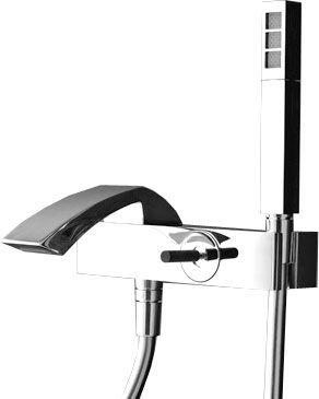 Смеситель для ванны, шланг, лейка д/д в компл., (цв. хром), Arche ZZ